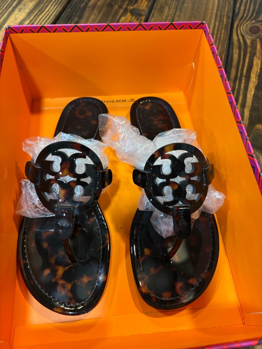 Tory Burch Tortoiseshell Miller Sandals